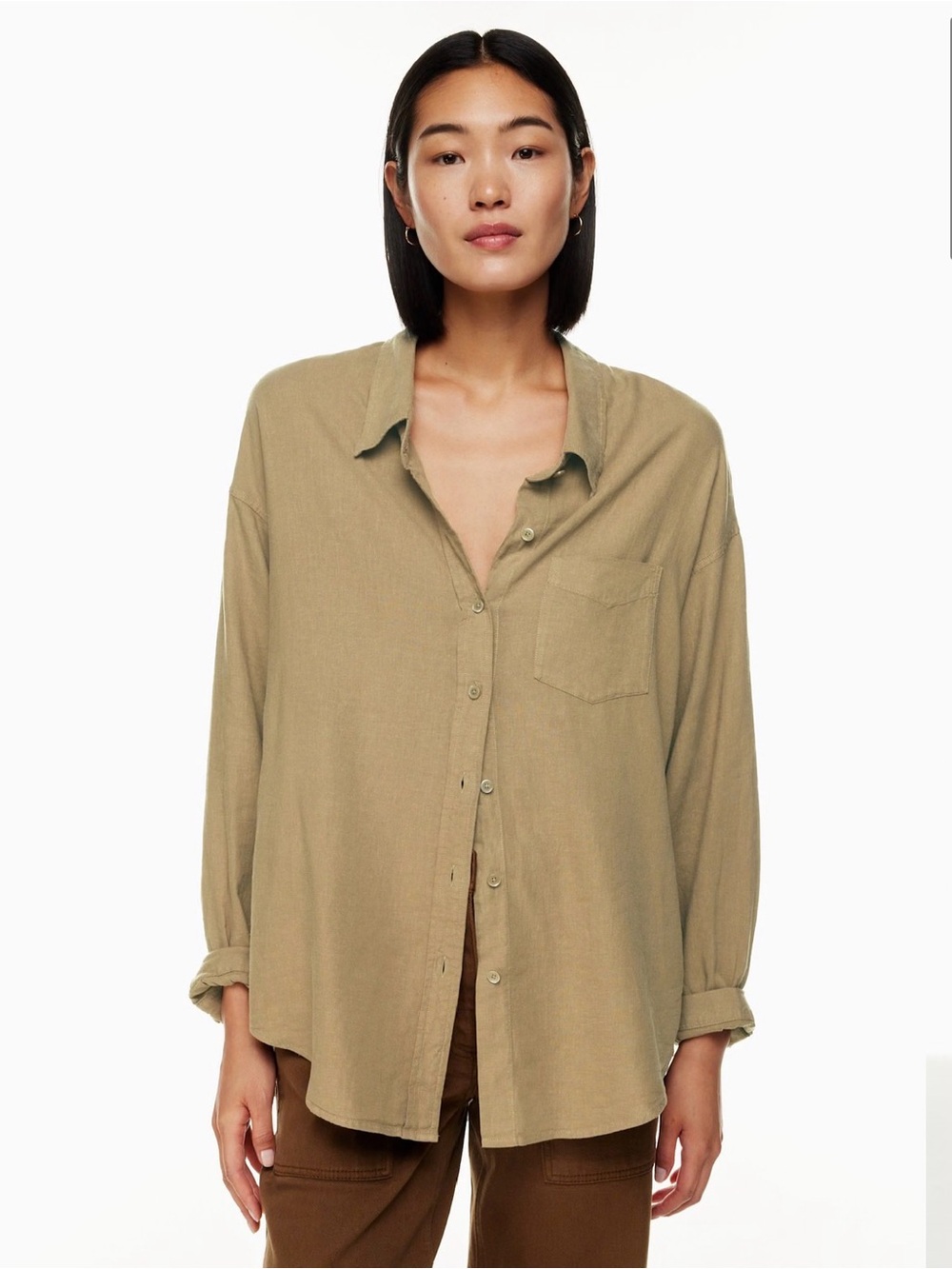 Aritzia Wilfred Relaxed Linen Shirt